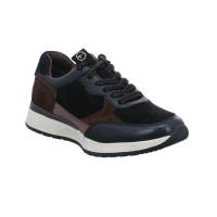 TAMARIS Comfort-Sneaker Schwarz Leder mit Wechselfussbett