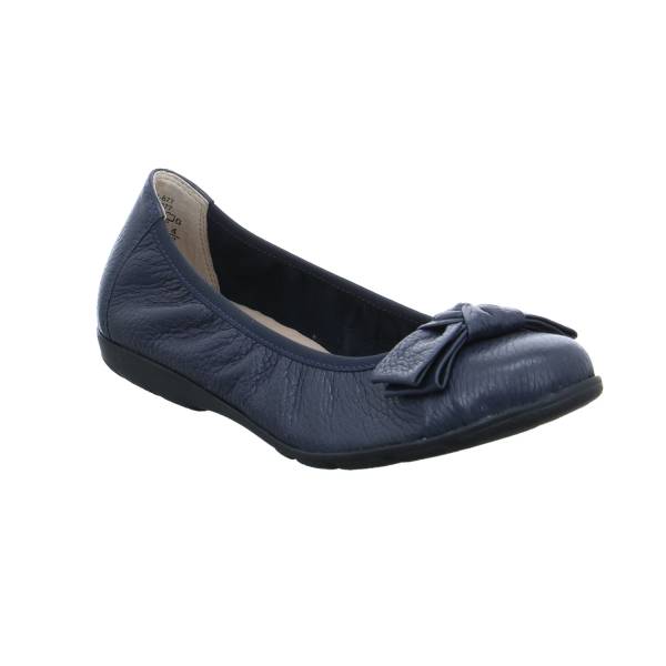 Bild 1 - CAPRICE Ballerina Blau Leder "Super Soft"