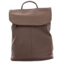 * Rucksack Taupe Lederimitat