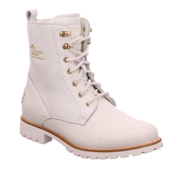 Bild 1 - PANAMA JACK Boot Offwhite Leder mit Lammfellfutter