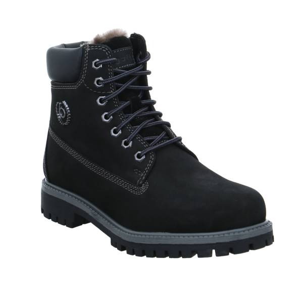 Bild 1 - BUGATTI SHOES Winter-Boots Schwarz Leder