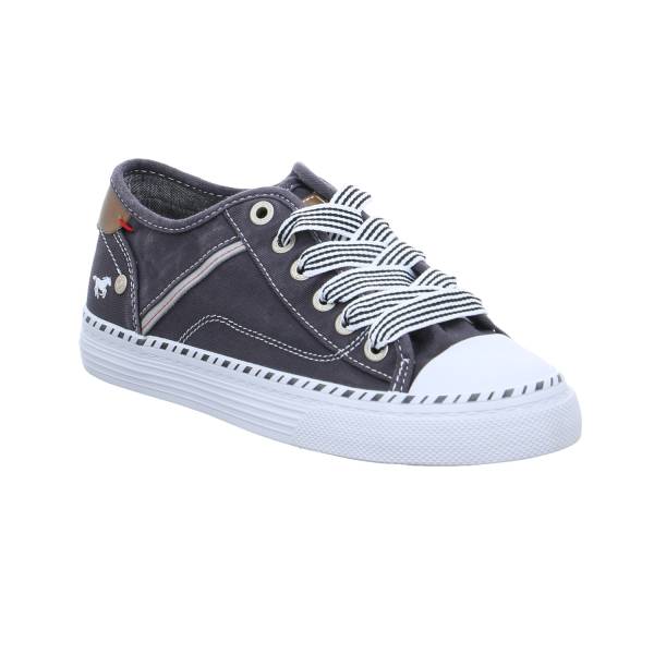 Bild 1 - MUSTANG Sneaker Anthrazit Textil mit Wechselfussbett