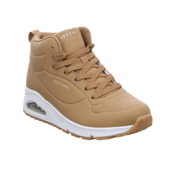 Bild 1 - SKECHERS Mid Cut Sneaker Cognac Lederimitat Vegan