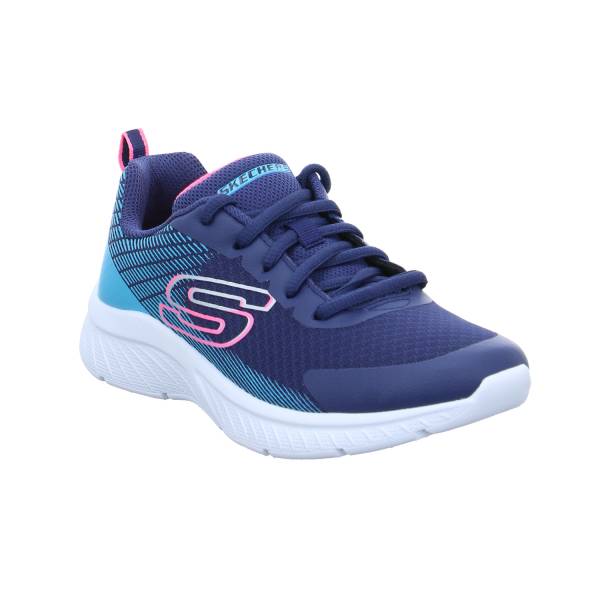 Bild 1 - SKECHERS Mädchen-Halbschuh Binder Blau Textil Sneaker