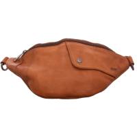 BEAR DESIGN Gürteltasche / Bodybag Cognac Leder