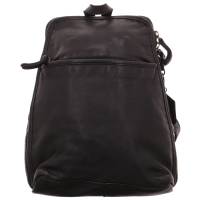 BEAR DESIGN Rucksack Schwarz Leder