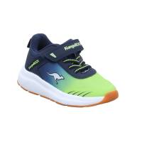 KANGAROOS Kinder Sportschuh Blau Lederimitat