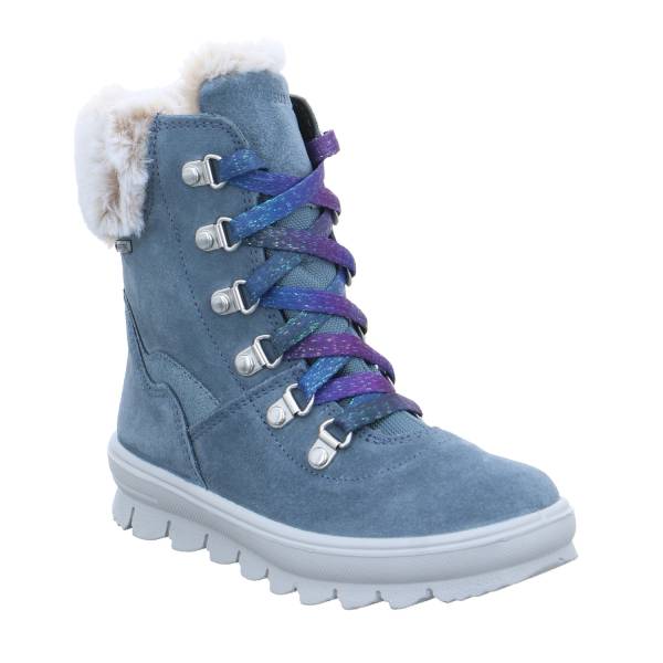 Bild 1 - SUPERFIT Kleinkinder-Winterstiefel Blau Textil Stiefel