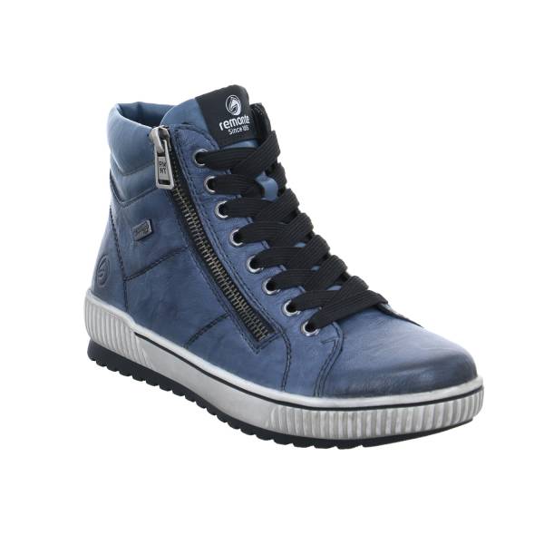 Bild 1 - REMONTE Mid Cut Sneaker Blau Leder mit TEX Membrane