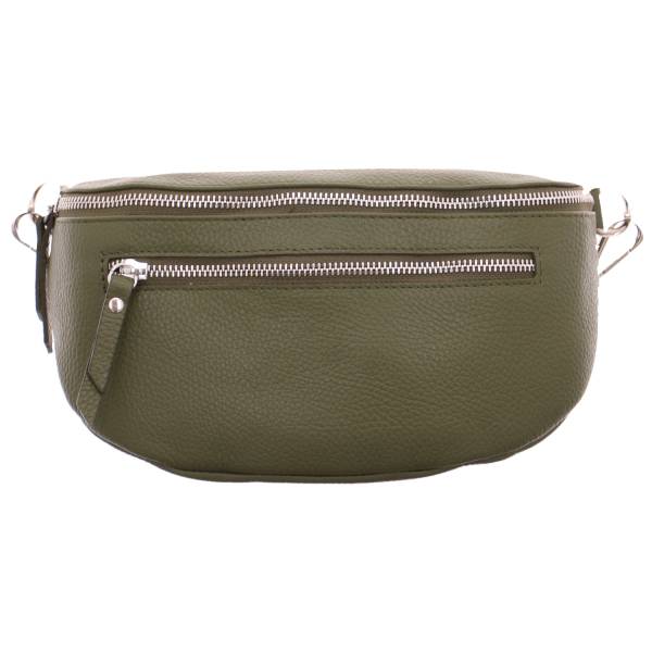 Bild 1 - * Gürteltasche / Bodybag Olive Leder