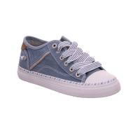 MUSTANG Sneaker Blau Textil mit Wechselfussbett