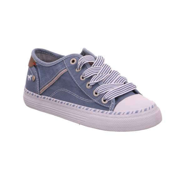 Bild 1 - MUSTANG Sneaker Blau Textil mit Wechselfussbett