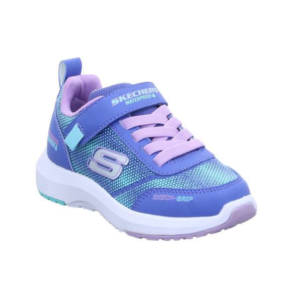 Bild 1 - SKECHERS Mädchen-Halbschuh Klett Hellblau Textil Sneaker Waterproof