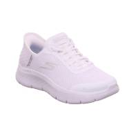 SKECHERS Sneaker Weiss Textil mit SLIP-INS Ja