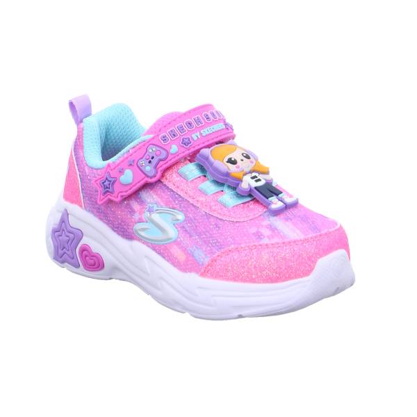 Bild 1 - SKECHERS Baby-Sport-Bottine Rosa Textil Sneaker