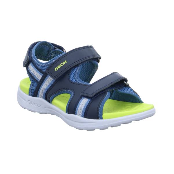 Bild 1 - GEOX Jungen-Sandale Blau Lederimitat Sommerschuh