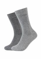 CAMANO Freizeitsocken Grau Textil 2-ER Pack