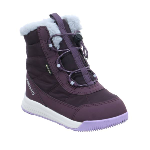 Bild 1 - VIKING Kleinkinder-Snowboot Membran Dunkelrot Textil Mädchen Schneestiefel