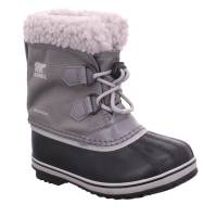 SOREL Kinder-Snowboot Grau Lederimitat Schneestiefel