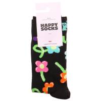 HAPPY SOCKS Freizeitsocken Schwarz Textil