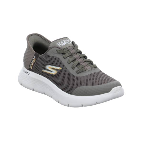 Bild 1 - SKECHERS Halbschuhe Sneaker Stoff Braun Synthetik