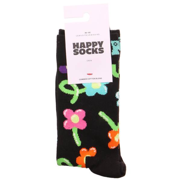 Bild 1 - HAPPY SOCKS Freizeitsocken Schwarz Textil