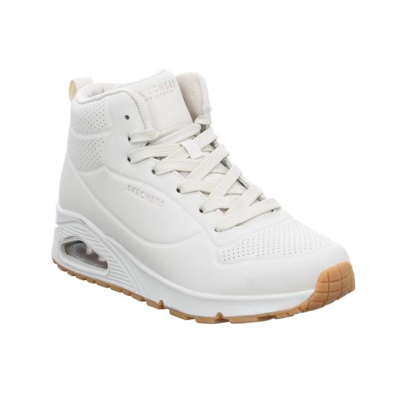 Bild 1 - SKECHERS Mid Cut Sneaker Offwhite Lederimitat Vegan