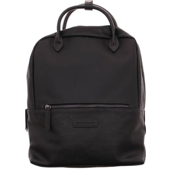 Bild 1 - TOM TAILOR Rucksack gross Schwarz Lederimitat