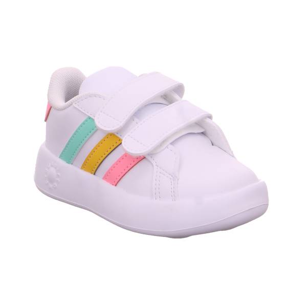 Bild 1 - ADIDAS Baby-Sport-Bottine Weiss Lederimitat Sneaker