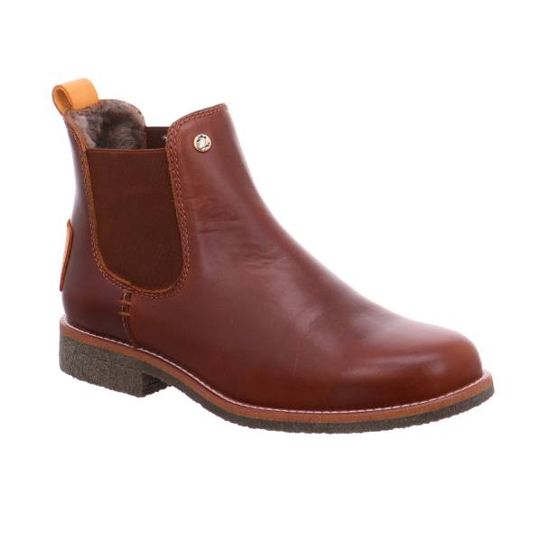 Bild 1 - PANAMA JACK Boot Cognac Leder mit Lammfell-Futter