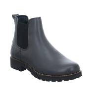 SCHUHENGEL Boot Grau Leder mit Lammfellfutter