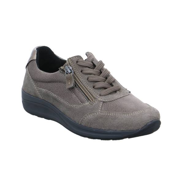 Bild 1 - VAN DER LAAN Comfort-Sneaker Taupe Leder mit Wechselfussbett