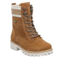 REMONTE Boot Cognac Leder mit TEX Membrane