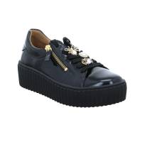 GABOR Sneaker Schwarz Leder mit Wechselfussbett