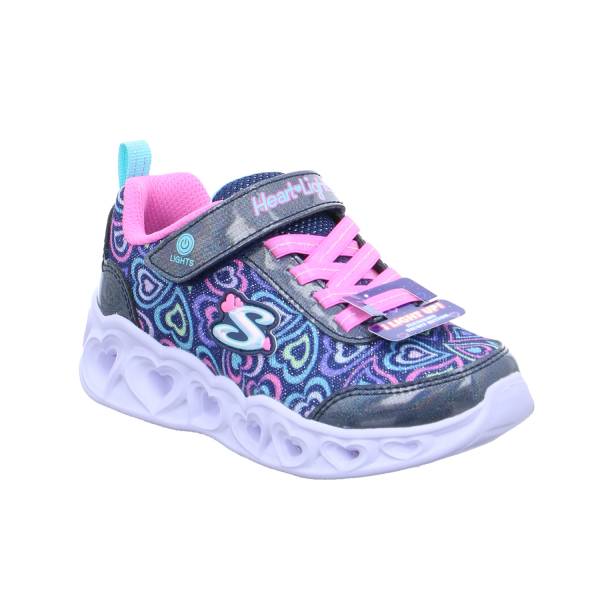 Bild 1 - SKECHERS Kleinkinder-Halbschuh Klett Blau Textil Sneaker