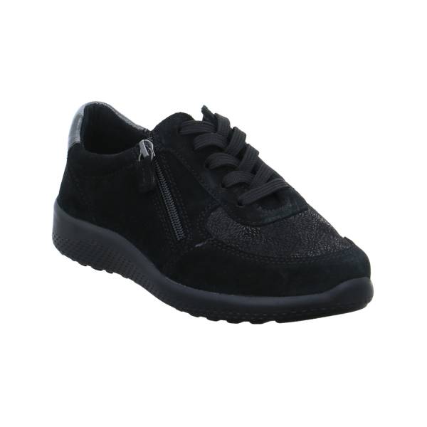 Bild 1 - VAN DER LAAN Comfort-Sneaker Schwarz Leder mit Wechselfussbett