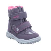 SUPERFIT Kleinkinder-Snowboot Membran Flieder Textil Baby-Winterstiefel Mädchen