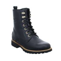 PANAMA JACK Boot Schwarz Leder mit Lammfell - Innenfutter