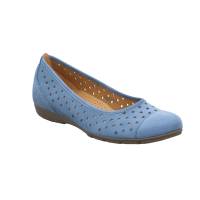 GABOR Ballerina Jeansblau Leder