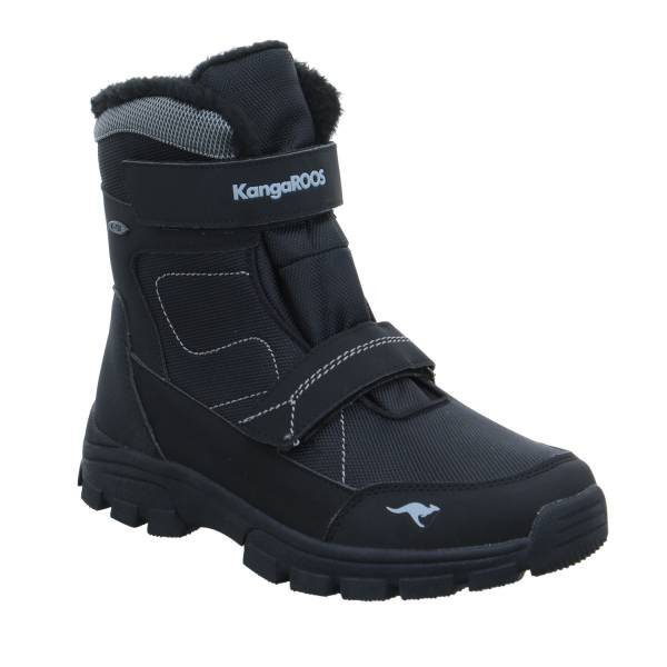 Bild 1 - KANGAROOS Snowboots Schwarz Lederimitat