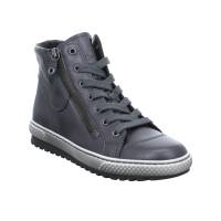 GABOR Mid Cut Sneaker Altsilber Leder mit Wechselfussbett