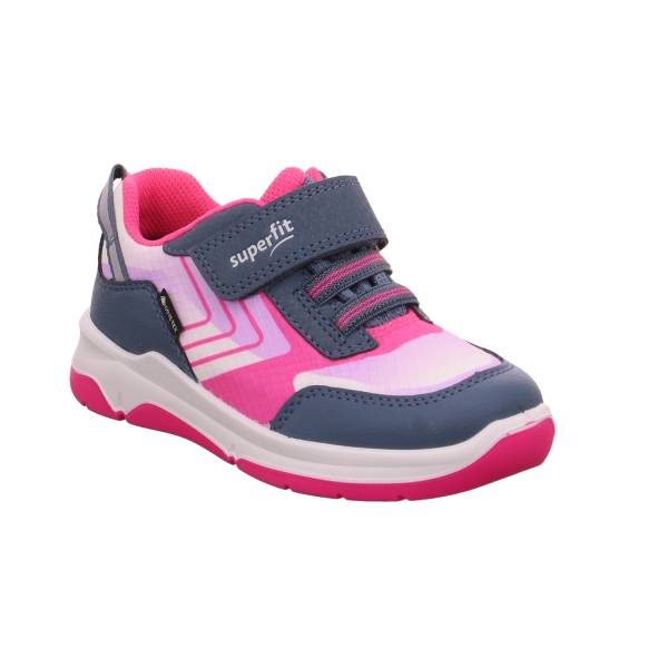 Bild 1 - SUPERFIT Kleinkinder-Sport -Halbschuh Blau Textil Sneaker