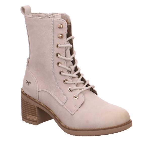 Bild 1 - MUSTANG Stiefelette Offwhite Lederimitat