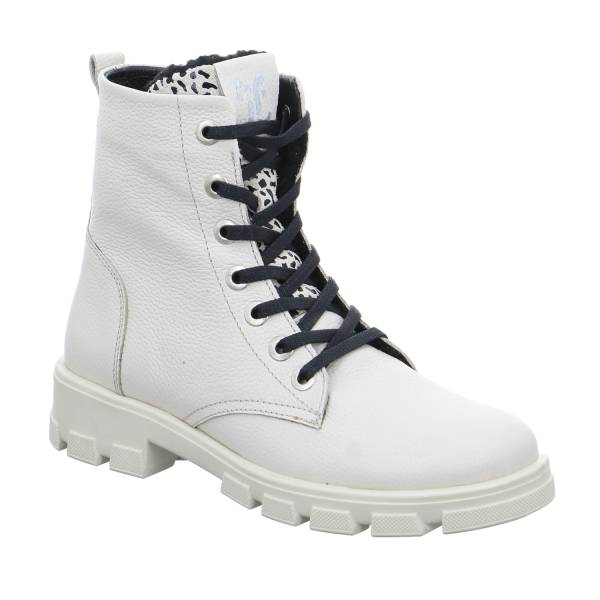 Bild 1 - JOCHIE FREAKS Mädchen-Winter-Bottine Offwhite Leder Schnür Boot