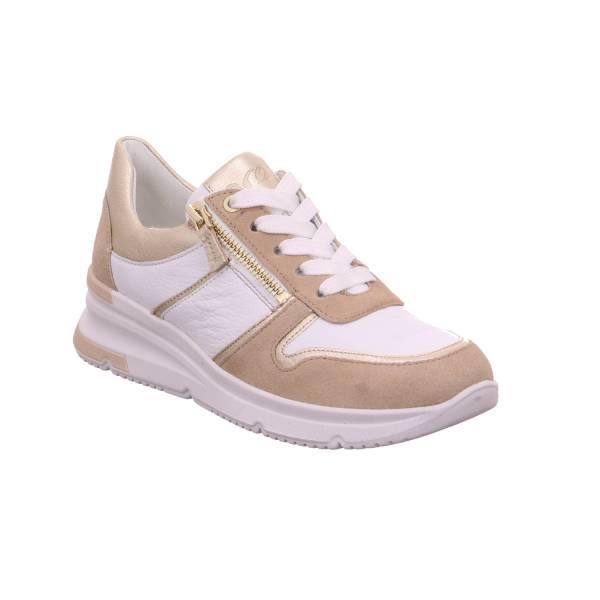 Bild 1 - ARA Sneaker Beige Leder mit Wechselfussbett