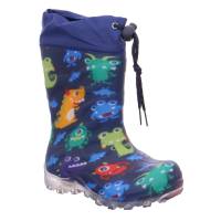 BECK Kinder-Gummistiefel Warmfutter Blau Synthetik