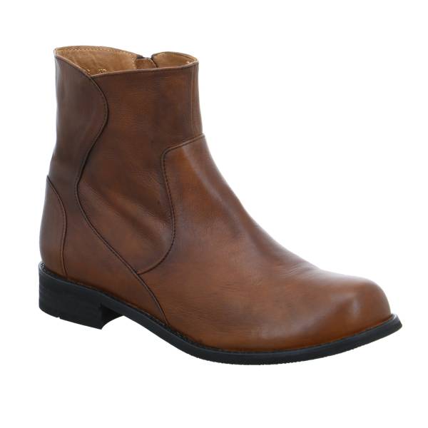 Bild 1 - EVERYBODY Stiefelette Cognac Leder