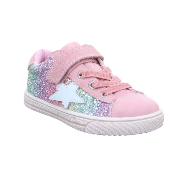 Bild 1 - LURCHI Kleinkinder-Halbschuh Klett Rosa Leder Mädchensneaker