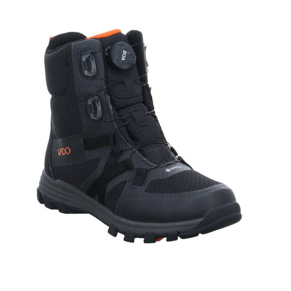 Bild 1 - VADO Jungen- Snowboot Membran Schwarz Textil Winter-Sneaker high