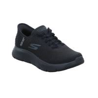 SKECHERS Halbschuhe Sneaker Stoff Schwarz Synthetik